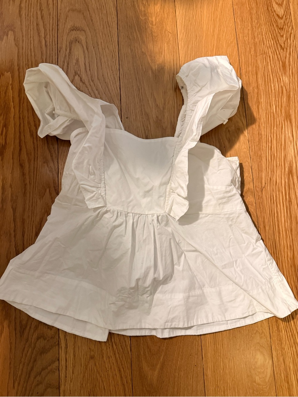 Cotton Poplin Ruffle Blouse - Picture 5 of 8
